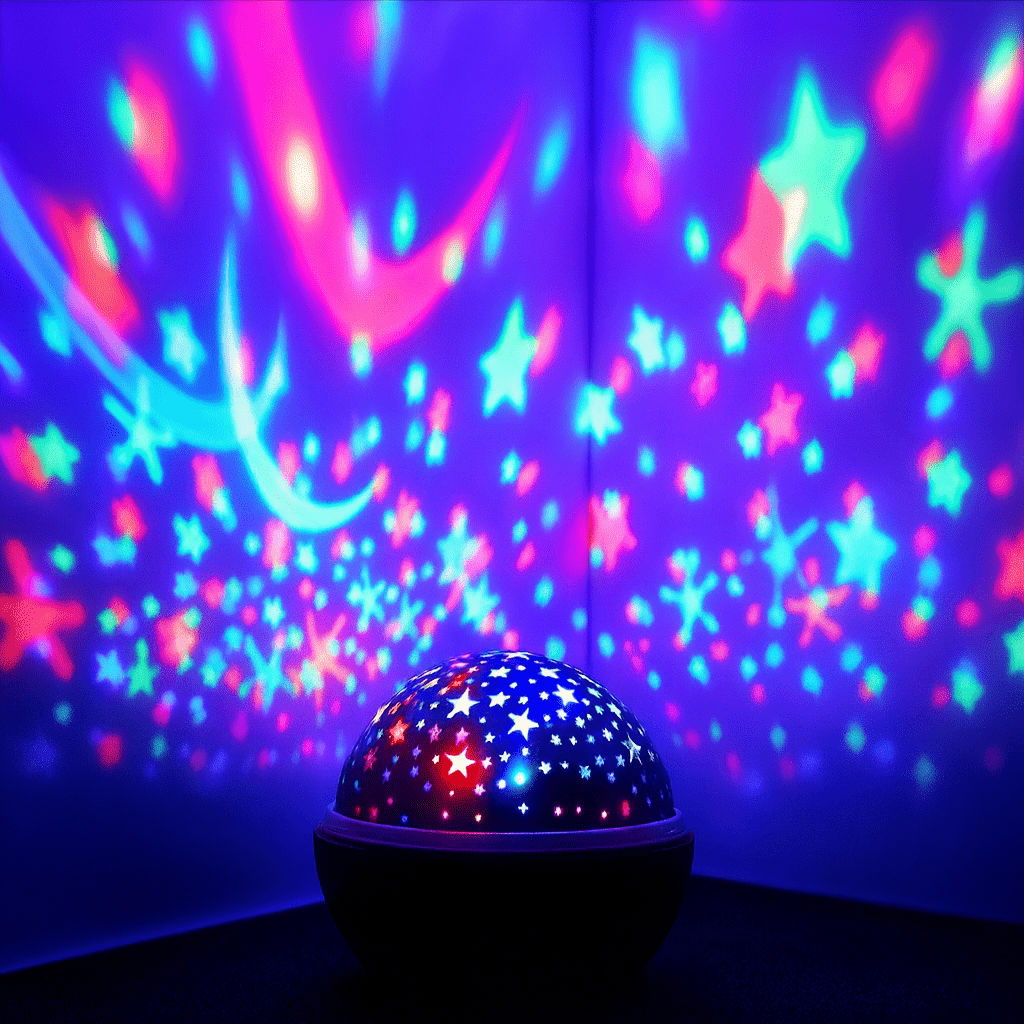 Veilleuse Bébé - StarlightSpinner™ - Violet - confortdebebe.com